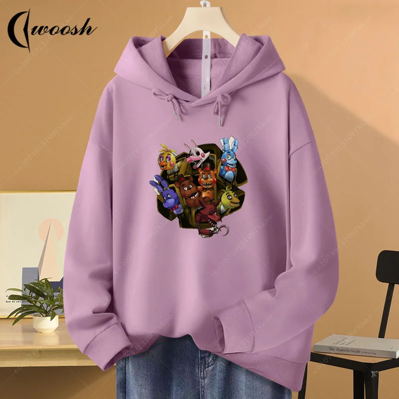 

2023 New FNAF Sweatshirt Mens Womens School Hoodies Costume Sport Clothes Unisex Autumn Five Nights Pullover Cotton Sweater Tops