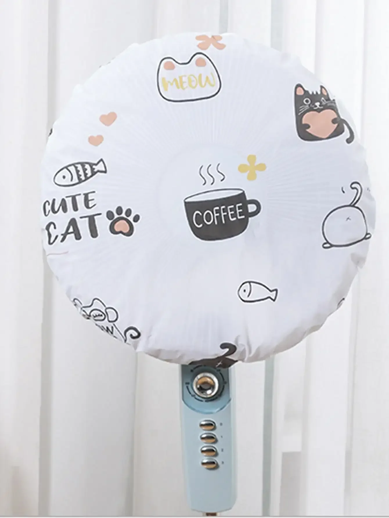 1pc-Household electric fan circular cover Washable,Perfect Storage Solution for Floor Fans-Keep Your Space Clean and Tidy-random