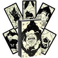 Kitten Tarot Deck For Family Party High Quality Fortune Telling Divination Tarot Cards for Beginners Rider-waite Tarot System 1