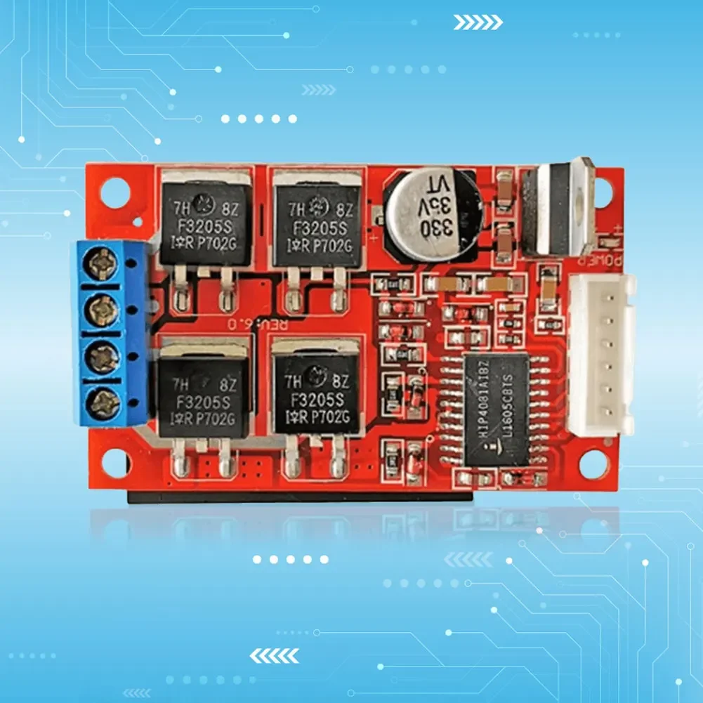 브러시드 PWM 모터 드라이버 모듈, H-브리지 고출력 DC 모터 드라이버 보드, DC 12V, 24V, 36V 리버싱 브레이크