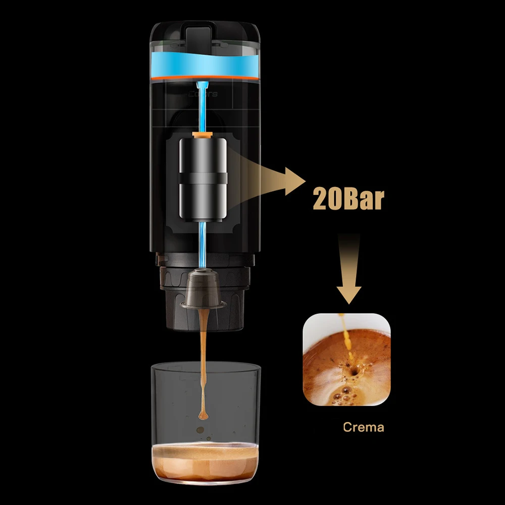 3-in-1 Portable Espresso Maker for Car, Nes/DG* Pod/Ground Coffee  Compatible, 12 Volt Espresso Machine for Pods - AliExpress