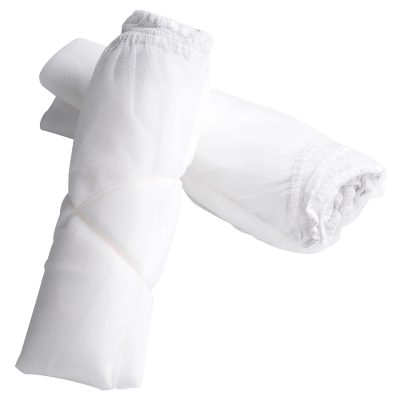 Strainer Bag 20 Pack 5 Gallon Paint Strainer with Elastic Top Opening White Fine Mesh Filters Bag for Paint Gardening