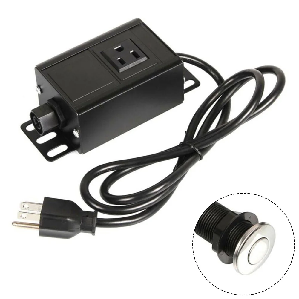 

Набор воздушных переключателей с одним выходом для утилизации мусора, конструкция из нержавеющей стали, Монтажные винты и крышка кнопки