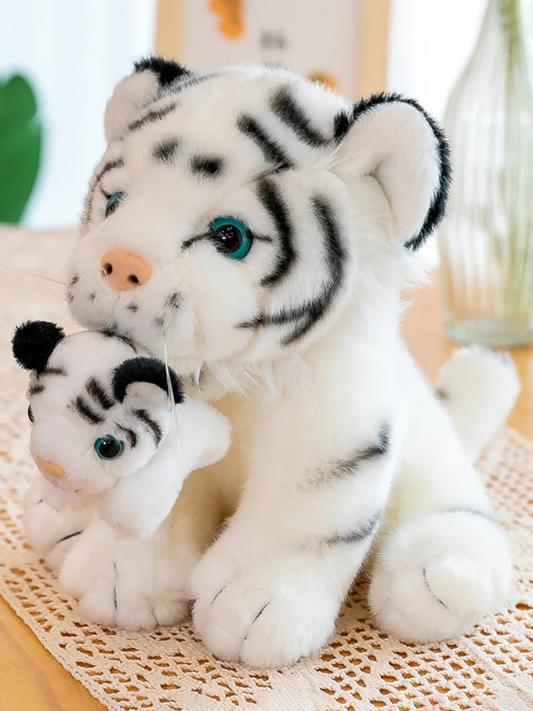 38/58cm Soft Wild Animals Simulation White Tiger Jaguar Doll Lifelike Tiger  Plush Toys Sofa Cushion Children Kids Birthday Gifts - AliExpress