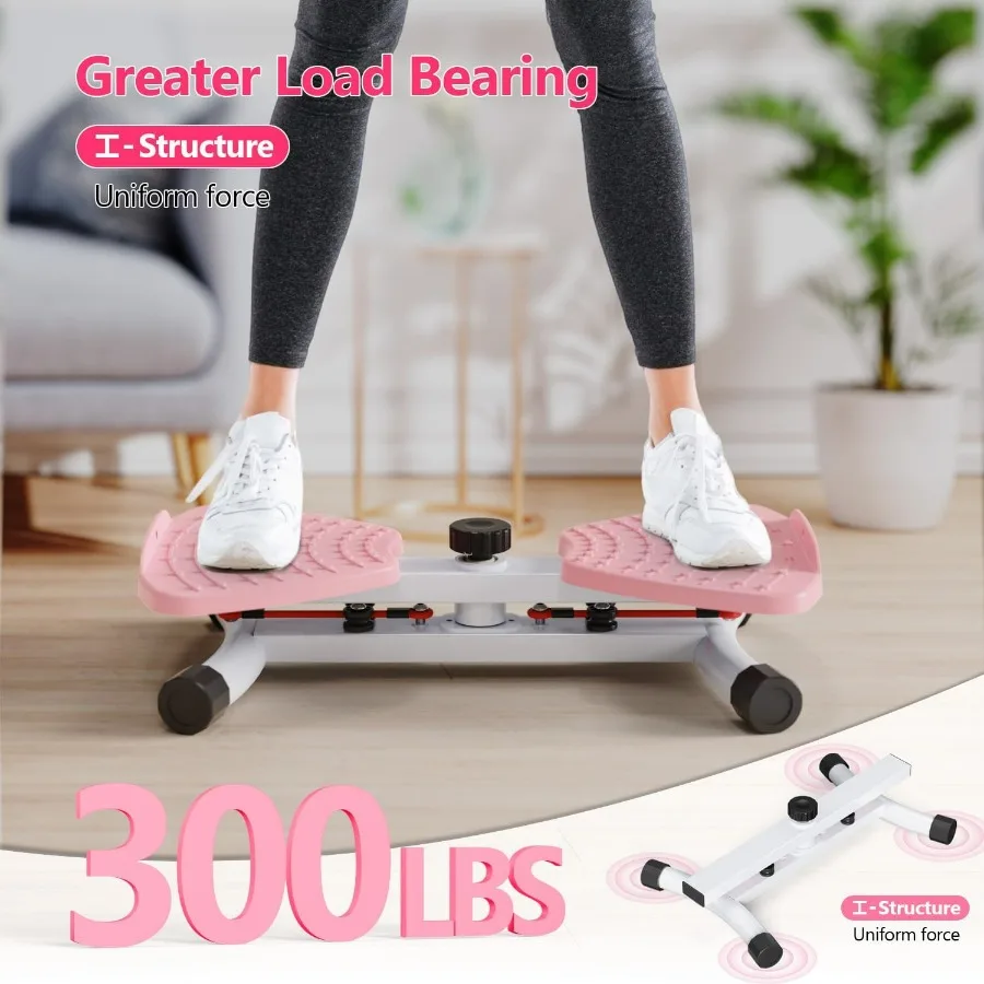 Waist Twisting Machine & Ab Twister Machine - 300 lbs Noiseless Waist Twister Board for Core Exercise, Home Gym Fitness Equipmen