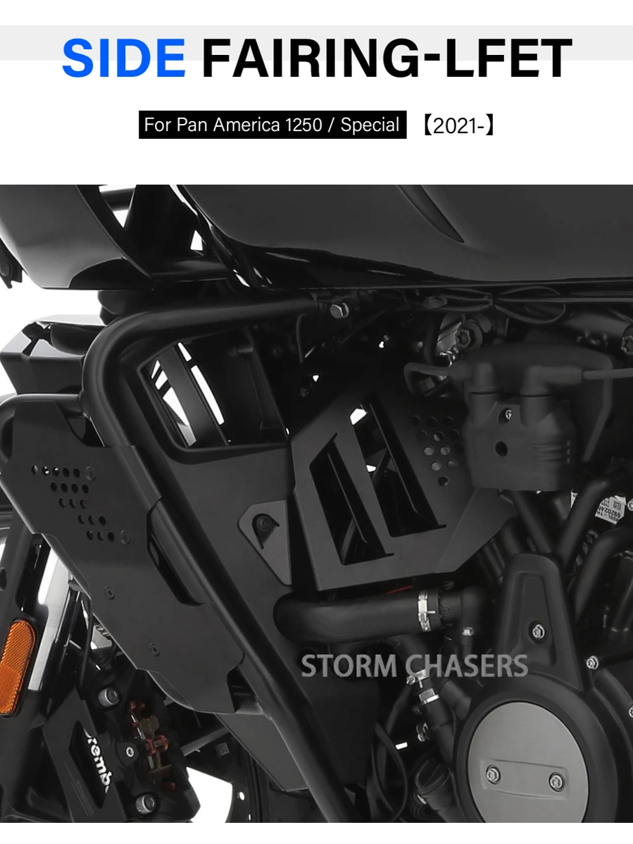 

Боковая крышка двигателя для RA1250 PA 1250 Pan America 1250 / 1250S / Special 2021-левая сторона обтекателя мотоцикла, передняя обтекатель