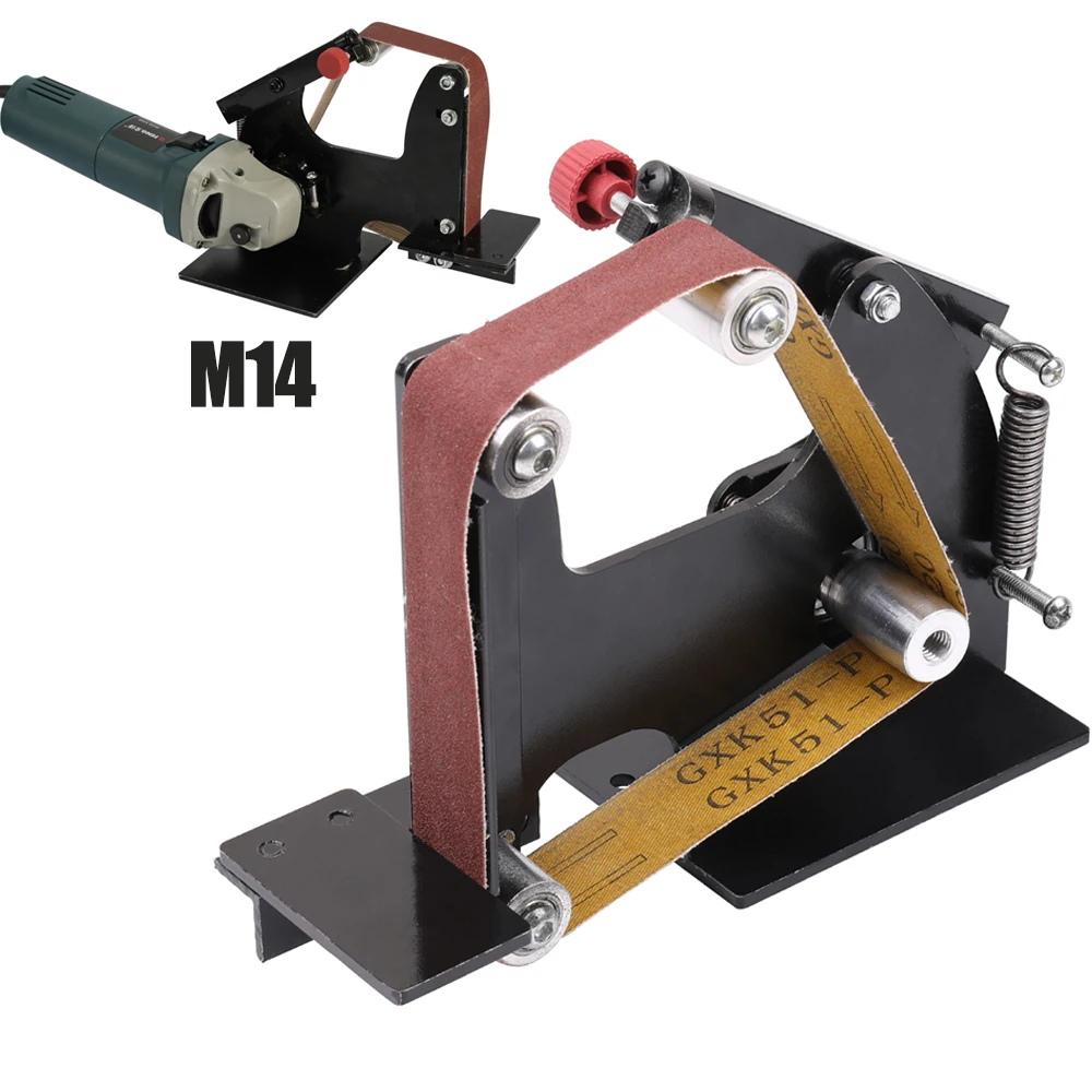 155/125 Type Angle Grinder Belt Sander Refiting Tool M14 Connector Multifunctional DIY Sanding Grinding Polishing Machine