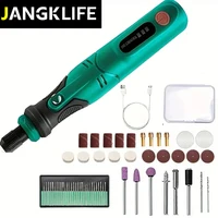 JANGKLIFE USB Cordless Rotary Tool Kit Woodworking Engraving Pen DIY For Jewelry Metal Glass Mini Wireless Drill 1