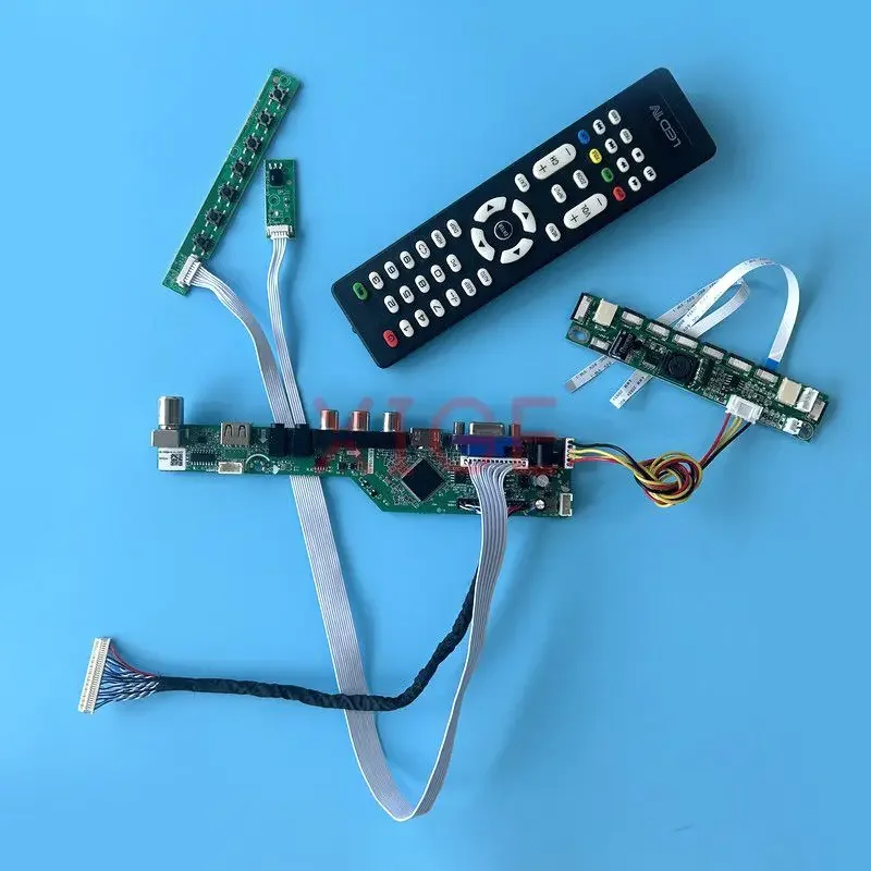 

Плата драйвера контроллера для MT230DW01, MT230DW03, 1920*1080, ЖК-монитор VGA + HDMI + AV + USB, аналоговый ТВ-Сигнал LVDS, 30-контактный, 23 дюйма, Комплект «сделай сам»