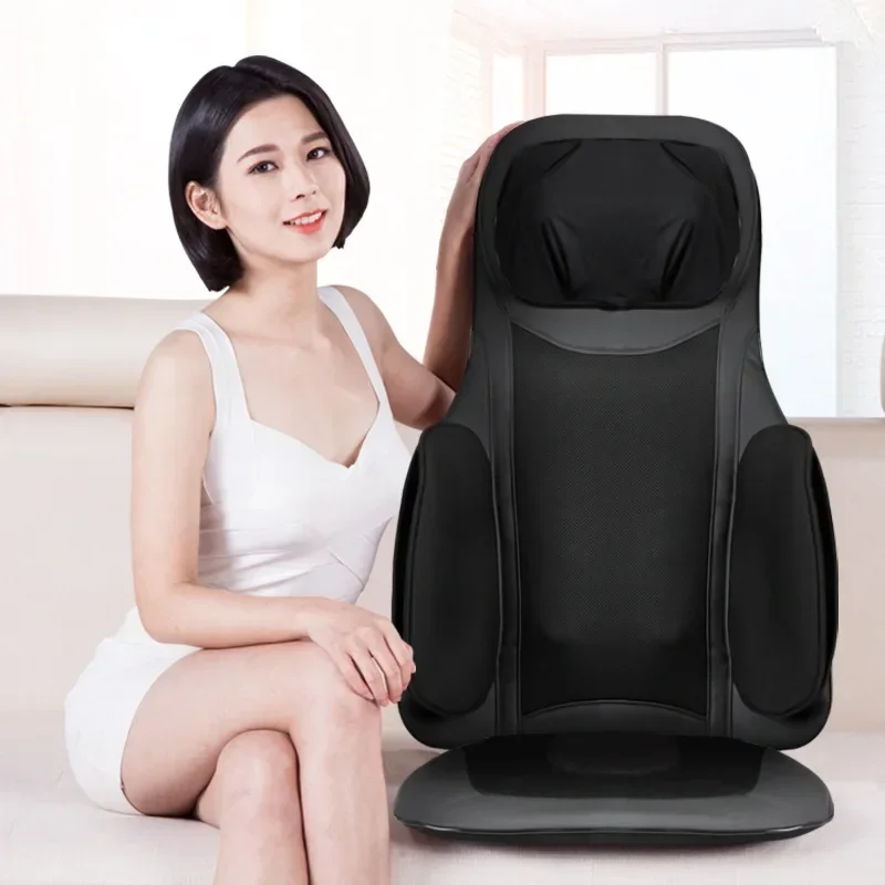 Thai Luxury Open-Back Chair Cushion, Air Compression Shiatsu Mat, Vibration Massage Mat, Full Body Acupressure Massager for Home 2