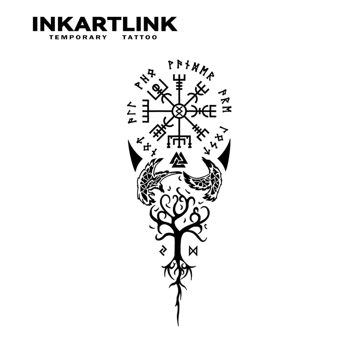 ancient symbols Temporary Tattoo,Lasts To 15 Days New Technology Magic Waterproof Semi Permanent Sticker. 3