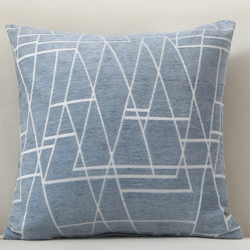 Chenille Geometry Cushion Cover Coussin Pillows Decor Home Cojines