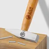 Short Wood Handle Mini Hammer Household Octagonal Round Headed Hammer Woodworking Small Fitter Hammer Handmade DIY Hardware Tool 5