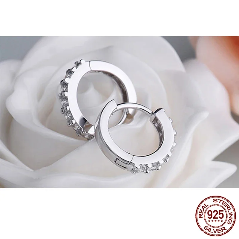 925 Sterling Silver Hoop Earrings
