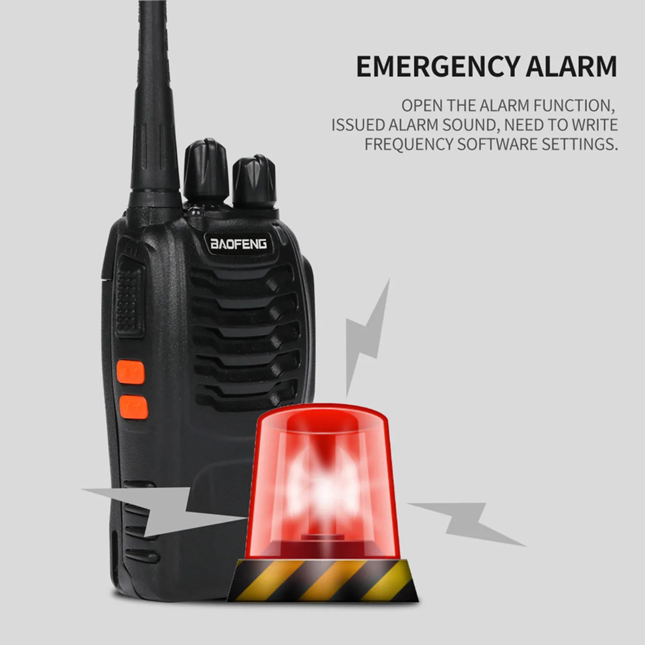 1-4 PCS Baofeng BF-888S UHF Walkie Talkie Long Range VOX Two Way Radio + Earpiece 4