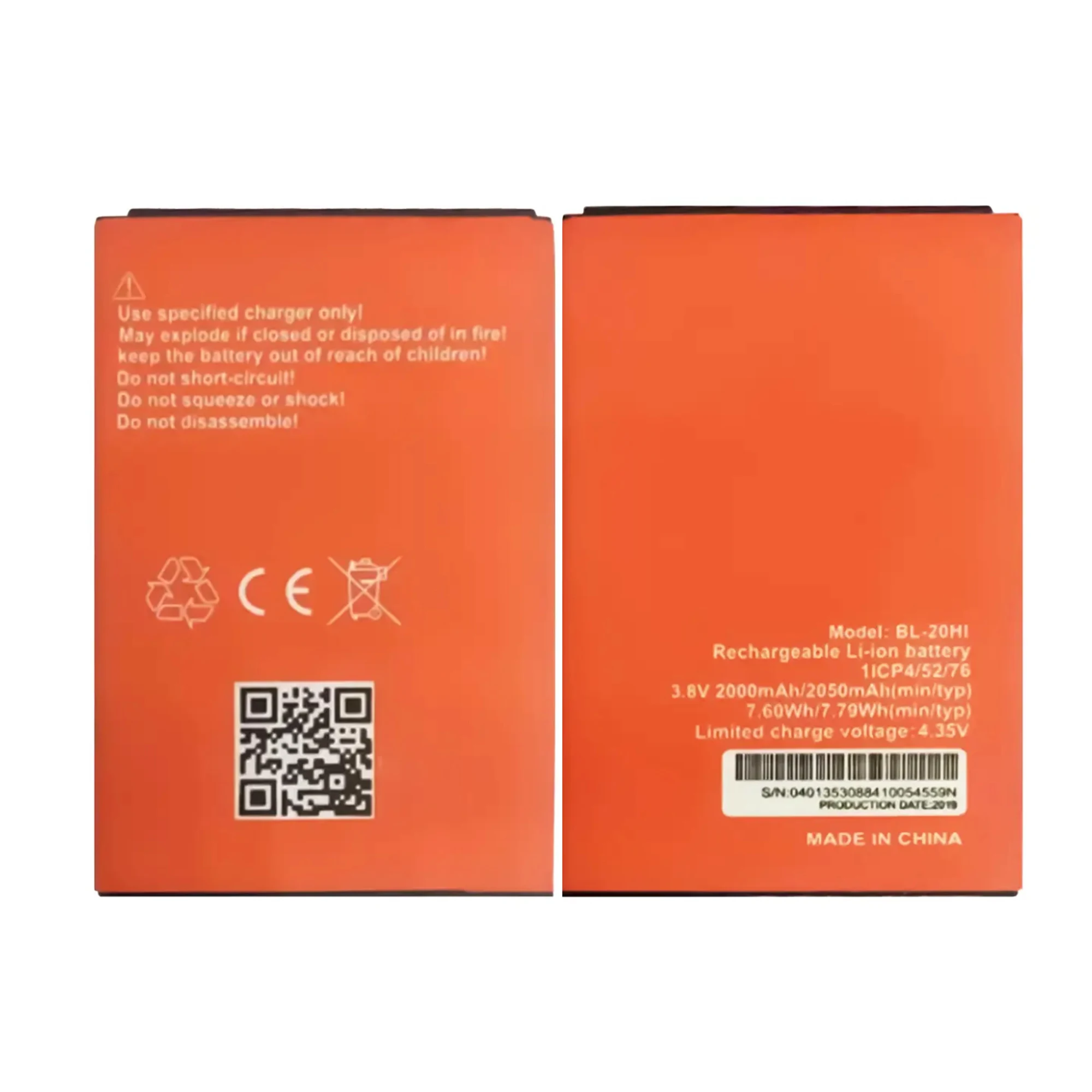 100% New Original BL-20HI Replacement Battery For ITEL itel A16 PLUS smartphone battery