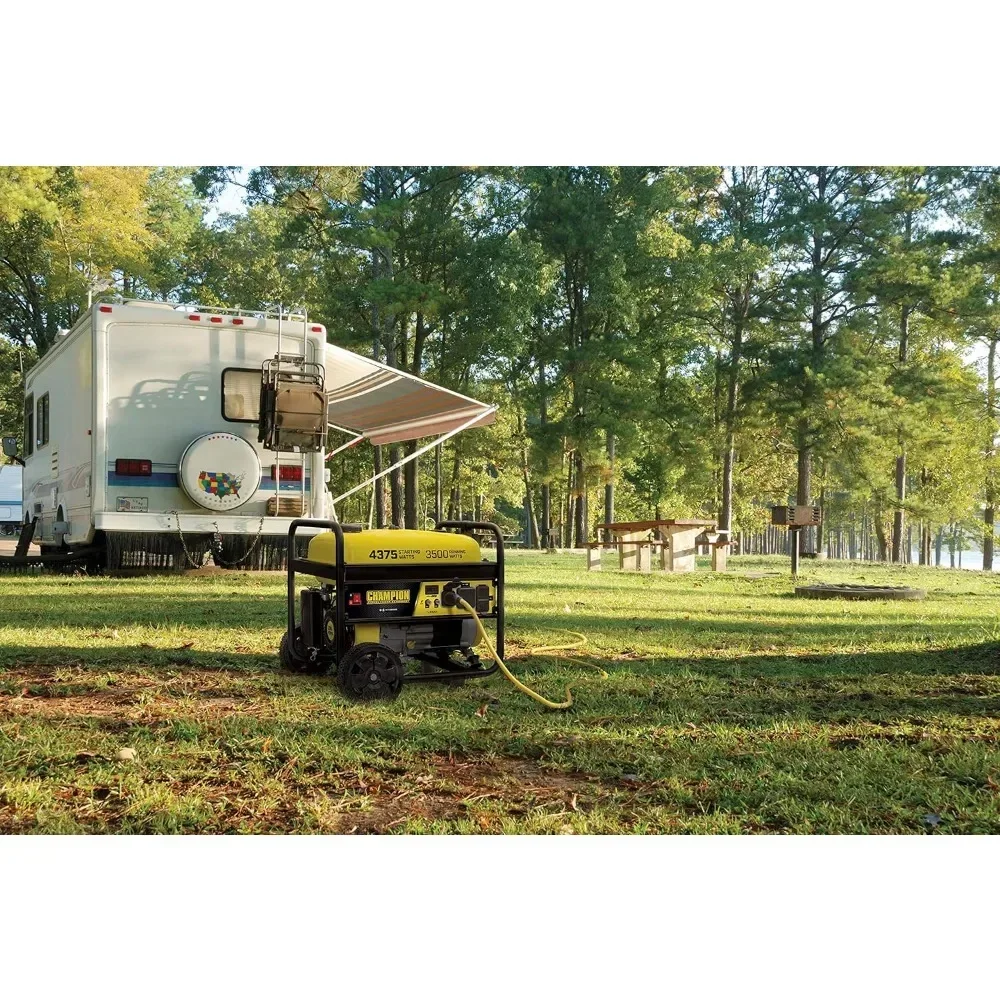 Power Equipment 100522 4375/3500-Watt RV Ready Portable Generator with Wheel Kit CARB Generator Agregat Pradotworczy