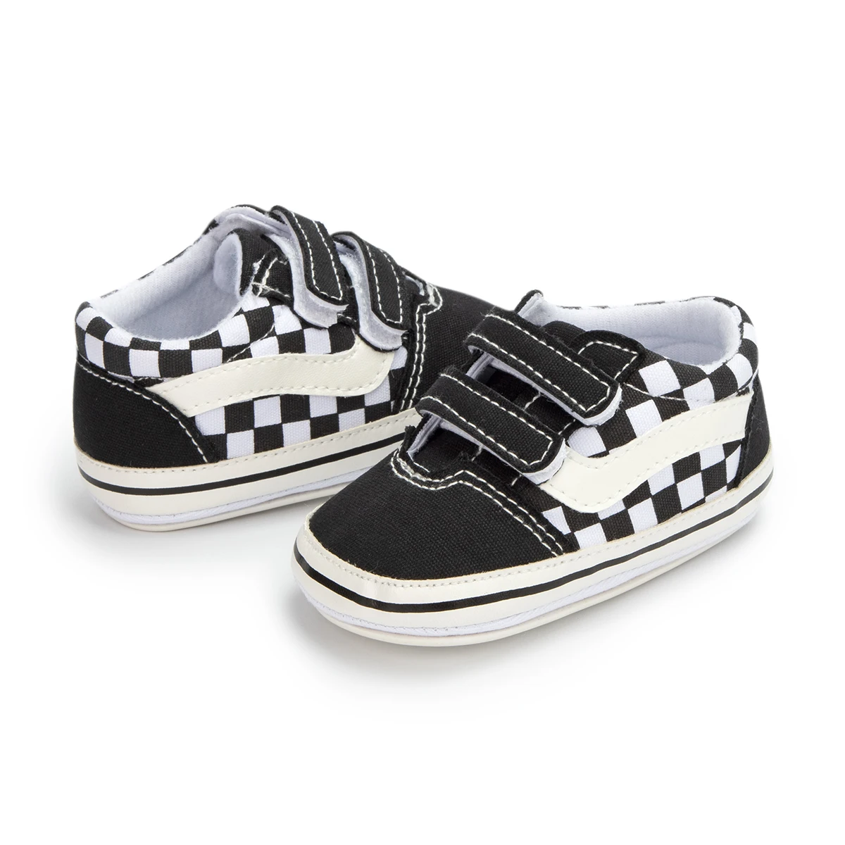 Meckior Baby Boy Mädchen Schuhe Canvas Turnschuhe rutsch feste Gummis ohle Streifen erste Wanderer Säugling Baby Freizeit schuhe – Detail 10