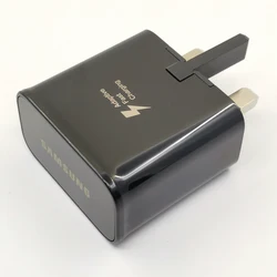 Samsung 15W UK Plug Fast Charger with Type C Cable - Black - Charger Only