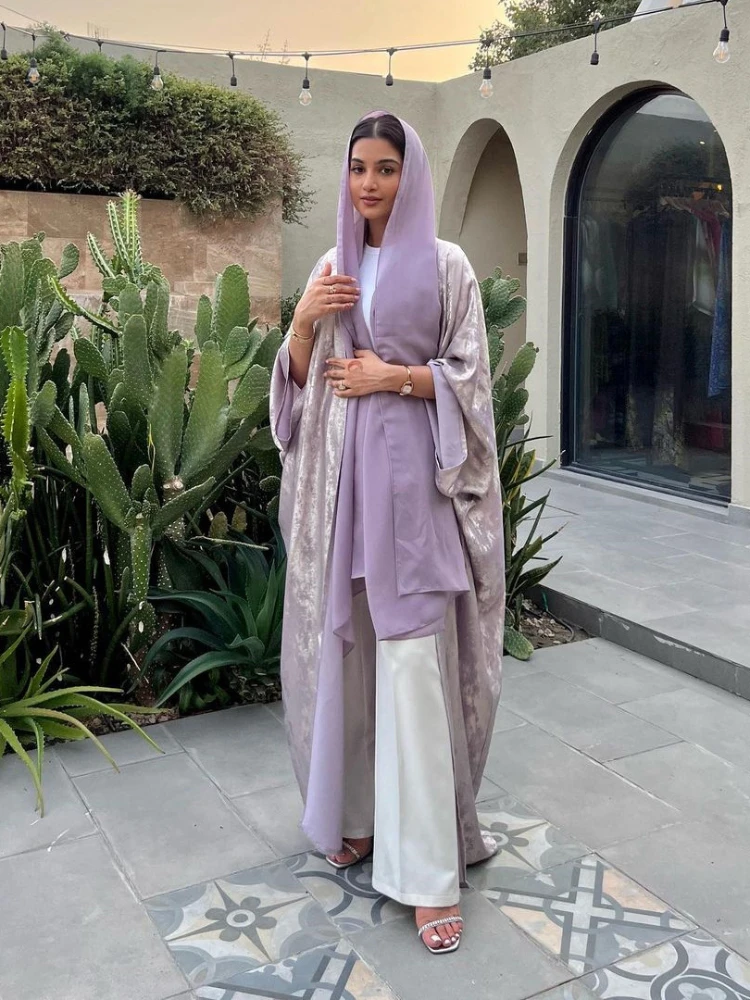 عباية إسلامية للنساء ، فستان عبايات حريري ، قفطان...