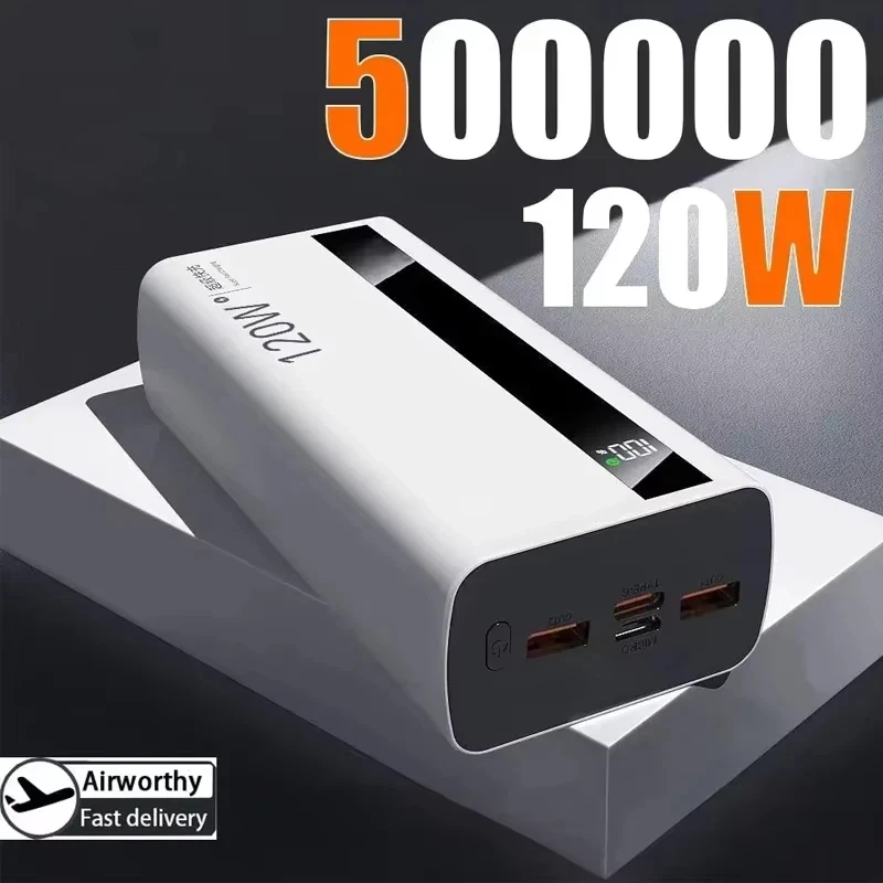 XIAOMI 50000mAh Power Bank 120W Ricarica rapida Caricabatteria portatile ad alta capacità Moblie Powerbank per iPhone Samsung Huawei - immagine 2