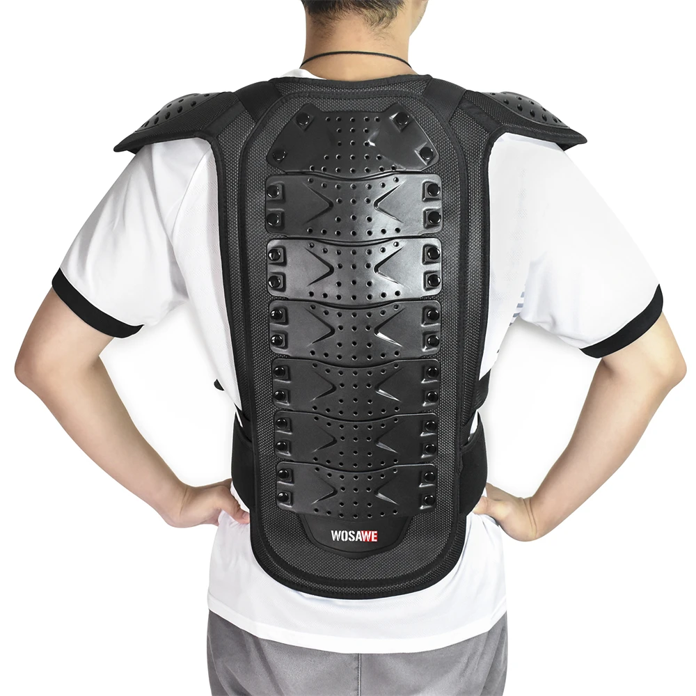Motocross Jacket Armor Protective Set Back Protector Motorcycle Body Armor Guard Racing Moto Protective Gear Adult WOSAWE