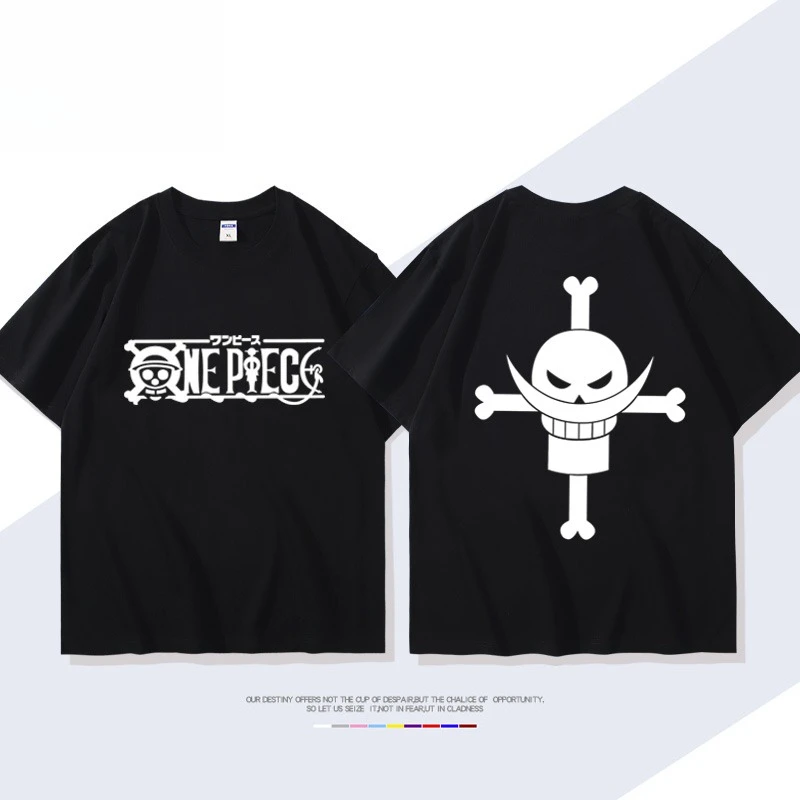 ONE PIECE Animation Derivatives White Beard Edward· Newgate Print T-shirt Short Sleeve T-shirt