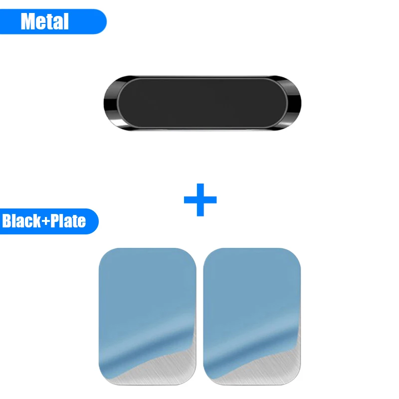 Magnetic Dashboard Mini Strip Phone Holder - Metal Magnet Car Mount