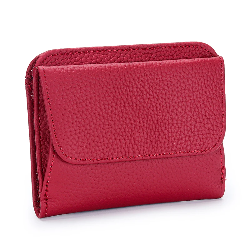 

New Fashion Women Wallet Genuine Leather Lady Wallets Female Hasp Design Coin Purse Multifunction ID Card Holder Short Wallet