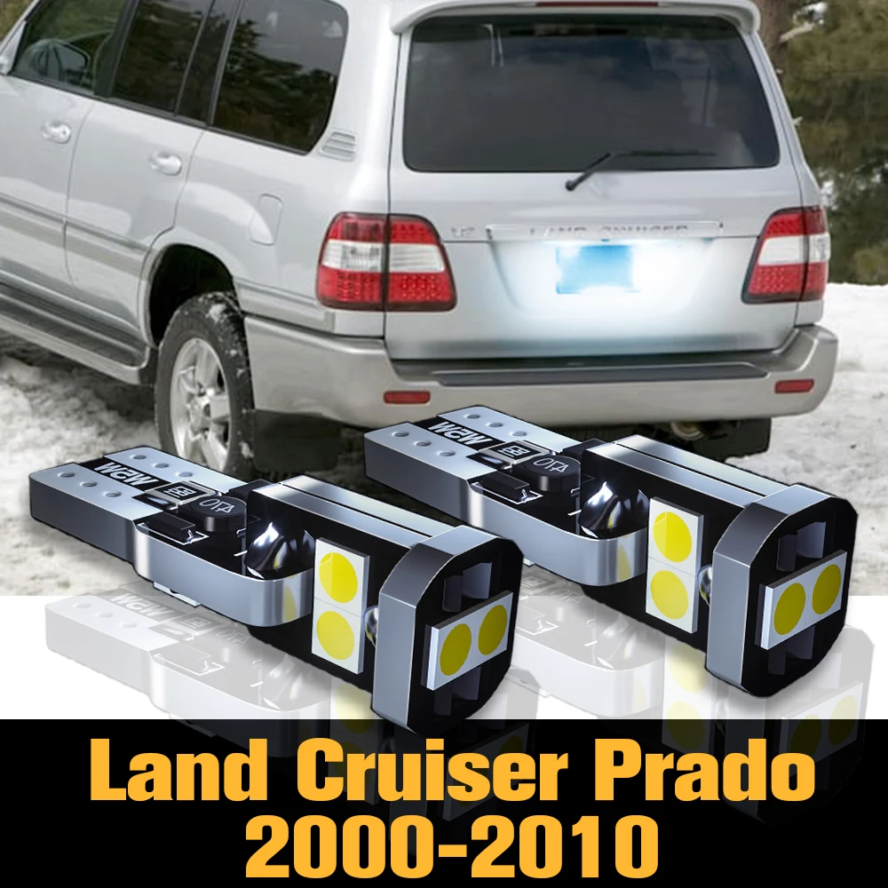 

2pcs Canbus LED License Plate Light Lamp Accessories For Toyota Land Cruiser Prado 2000-2010 2003 2004 2005 2006 2007 2008 2009
