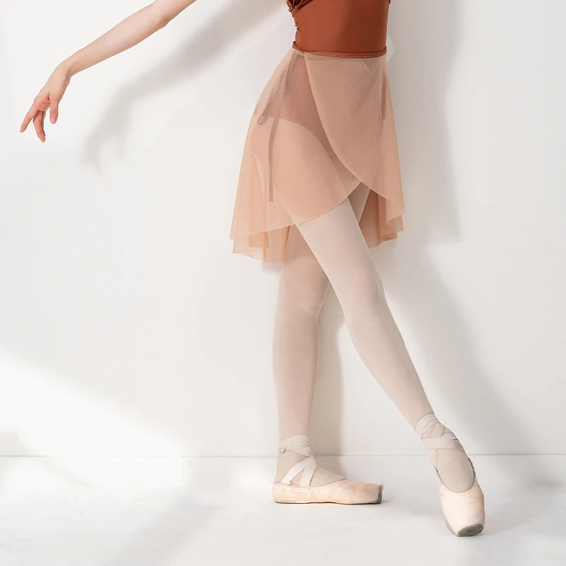 

Sheer Ballet Dance Skirt Women Mesh Wrap Skirts Gymnastics Outfit Stage Costume Ballerina Clothes Classical Dancewear JL4724