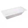 59-Inch Drop-In Acrylic Tub Strong Durable Construction White Color Reversible Drain Hole 2