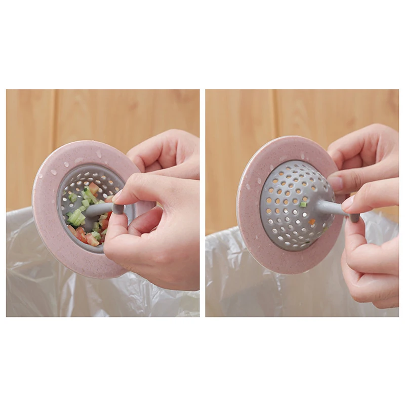 Kitchen Sink Drain Plugs Strainers Bath Drain Stopper Sink Floor Plug Sewer Filter Mesh Hair Catcher Accessory 1 Pcs