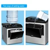 25KG Ice Maker Electric Commercial Ice Cube Maker Small Household Multifunctional Bottled Water Automatic English Panel 5
