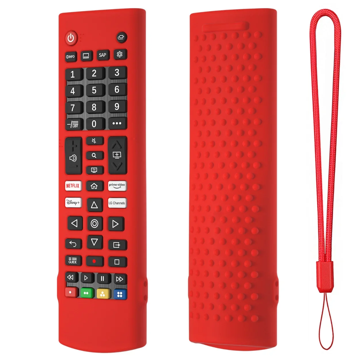 Silicone remote case Silicone remote sleeve Silicone remote cover Silicone case protector Remote controller cover For LG AKB76040302 LG AKB75375604 Remote Control Case Soft Silicone Protective Cover Compatible Replacement Accessories