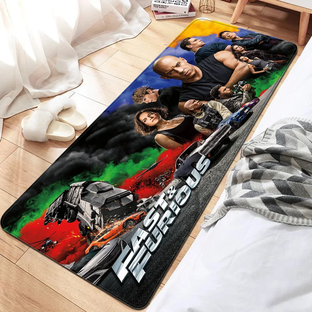 Fast and Furious Moive Door Mat Washable Non-Slip Living Room Sofa Chairs Area Mat Kitchen Doormat Area Rug 6