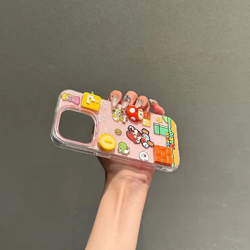 Funny 3D Cartoon White Acrylic Phone Case