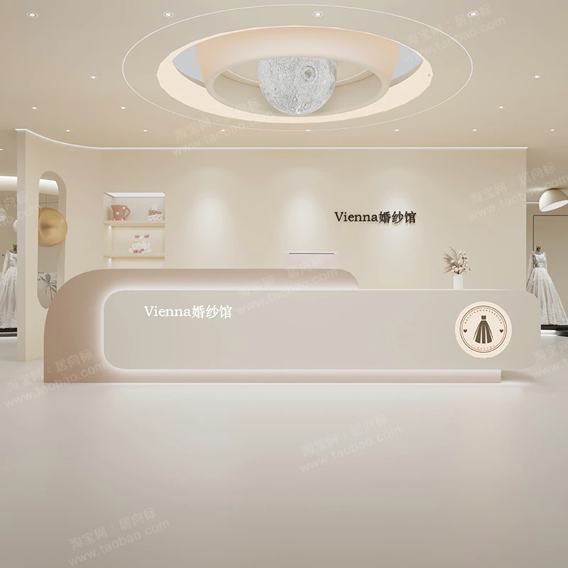 Nordic Luxury Reception Desks Checkstand Coffee Shop Customer Shop Counter Beauty Salon Atril Furniture Comptoir D'accueil FYRD