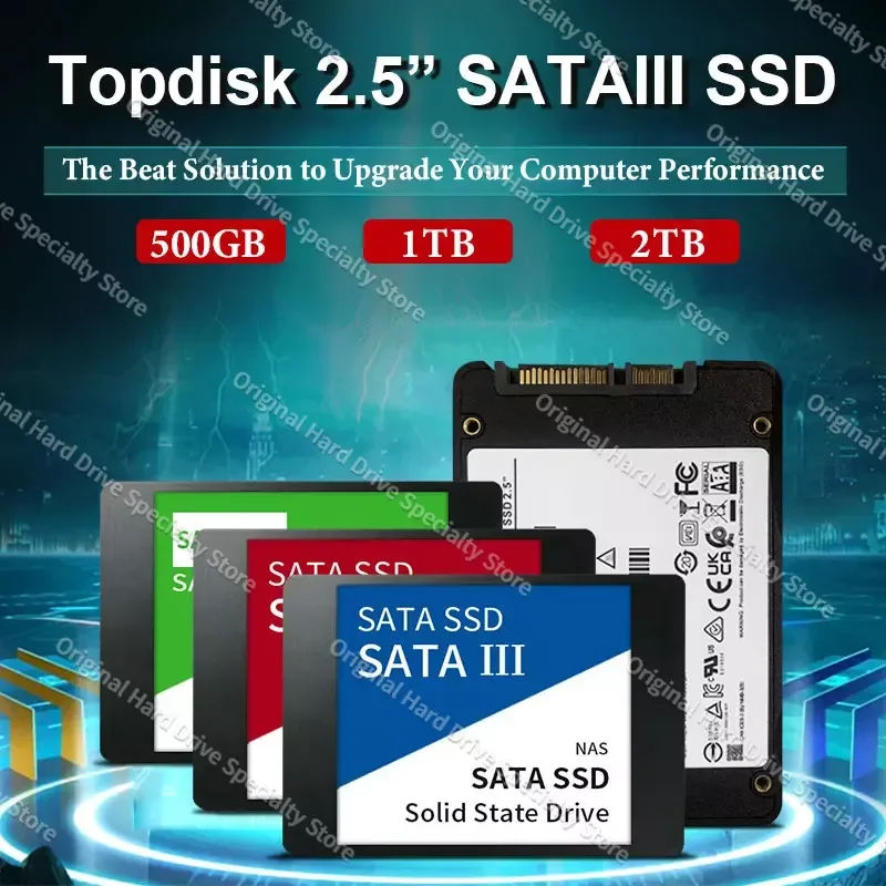 

SSD Sata 2TB 4TB Hard Drive Disk Sata3 2.5 Inch 1TB 560MB/S High Speed Hard Disk Internal Solid State Drives For Laptop 2024 New