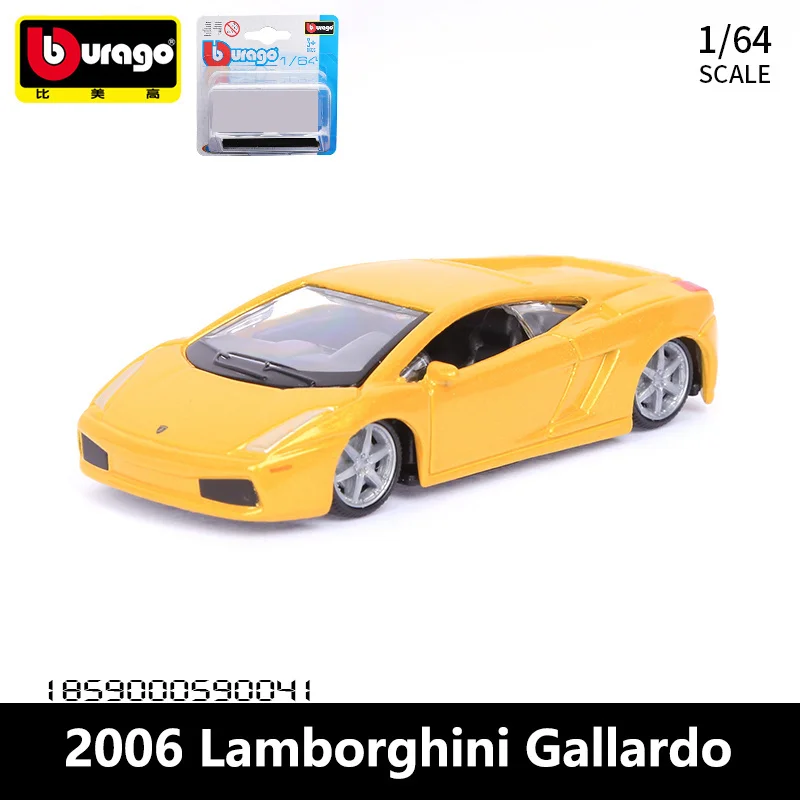 

Bburago 1/64 2006 Lamborghini Gallardo Alloy Model Mini Car Diecasts & Kid Toys Vehicles Toy Pocket Car Decoration Gift Children