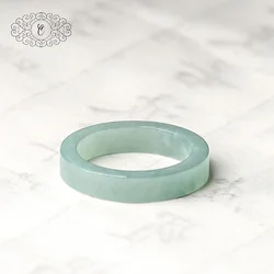 Elegant Blue Water Jade Ring | Natural Grade A Jade Jewelry - 16 (JZB01 - 006 - F)