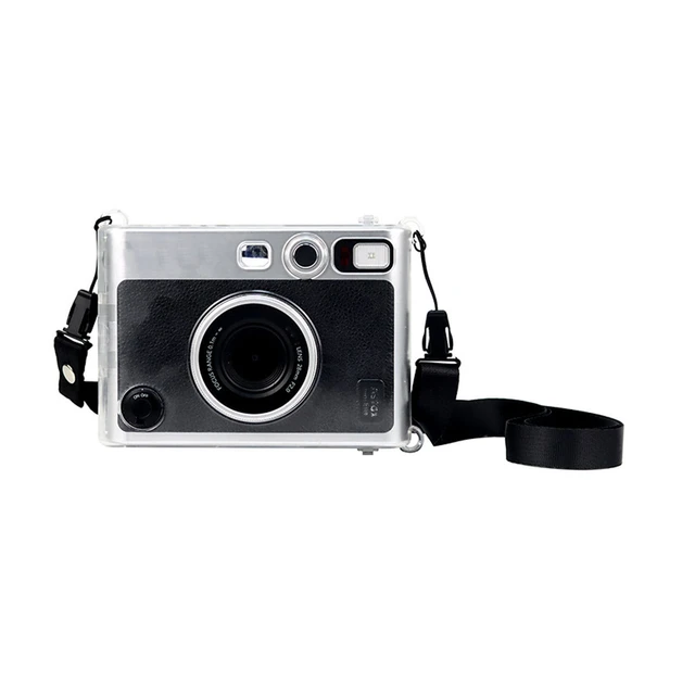 Mini Evo Hybrid Instant Camera Screen Protector Film Transparent Hard PC  Cover Case with Shoulder Strap