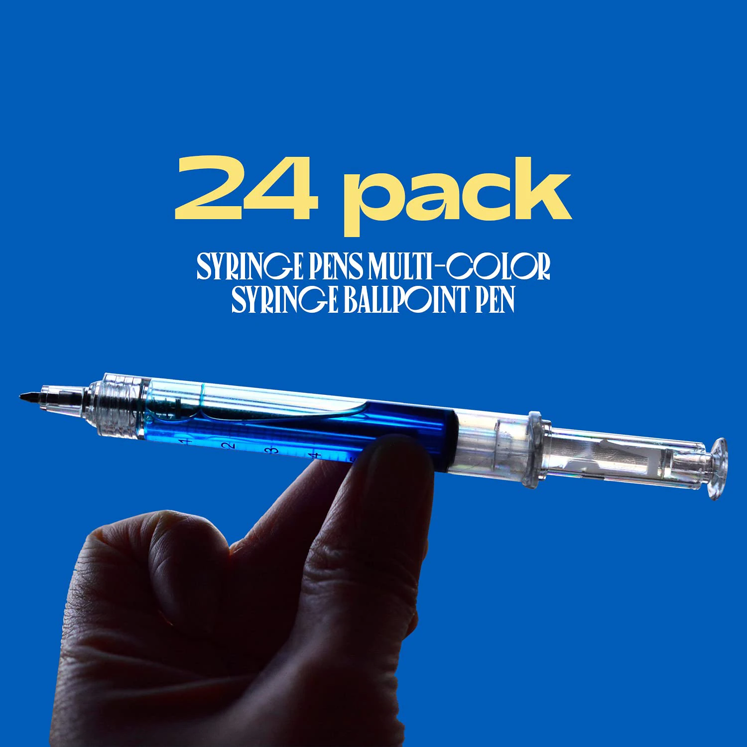 

Ручка шприцевая с синими чернилами, 0,7 мм, 24 шт.