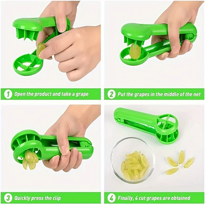 Multi-functional fruit slicer, suitable for tomatoes, grapes, strawberries and cherries.