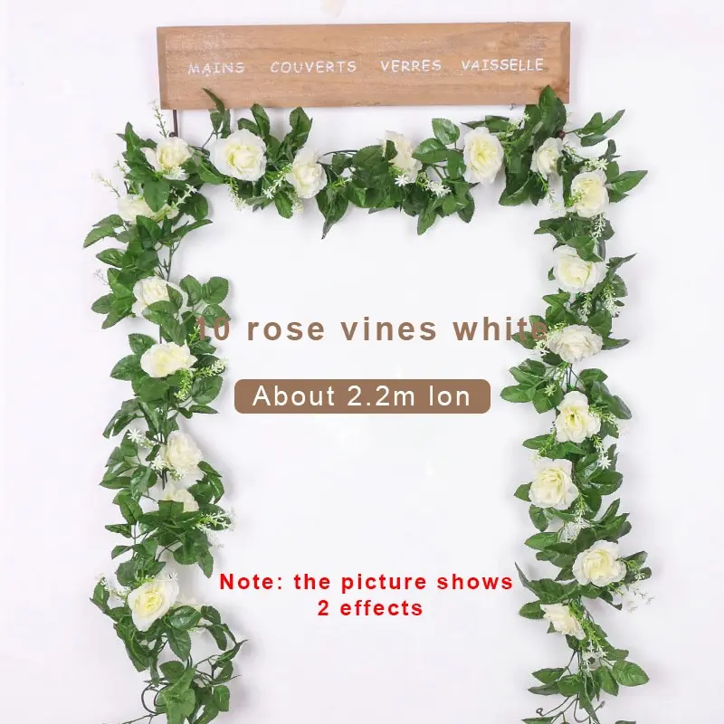 Artificial Flower Garland White Wedding Decoration