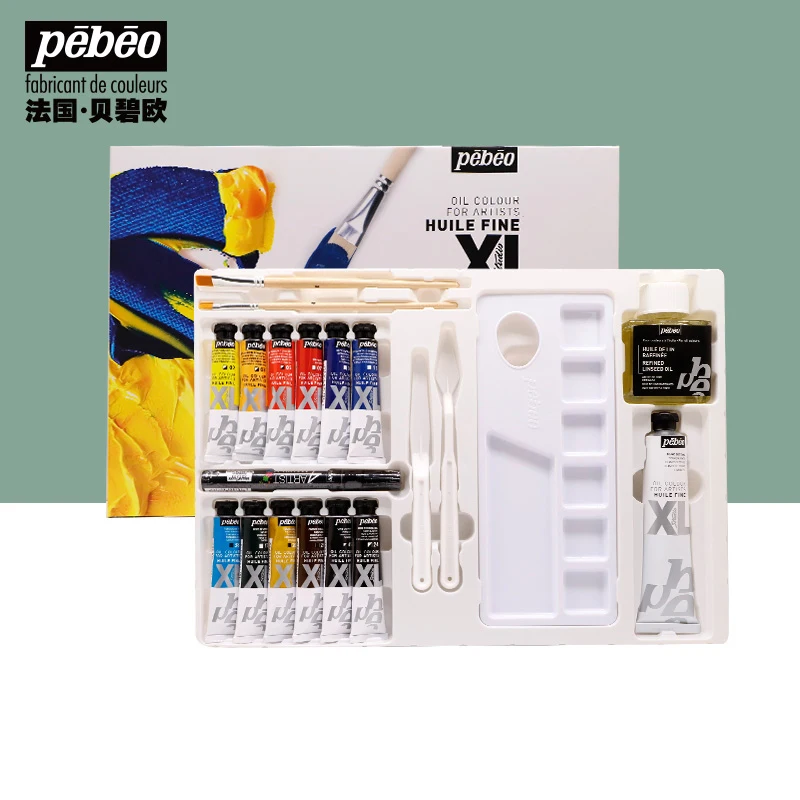 

France Pebeo XL 12Colors Studio 20ML High-Capacity Tube Oil Paint Sets Professional For Artist Drawing Color Art Supplies