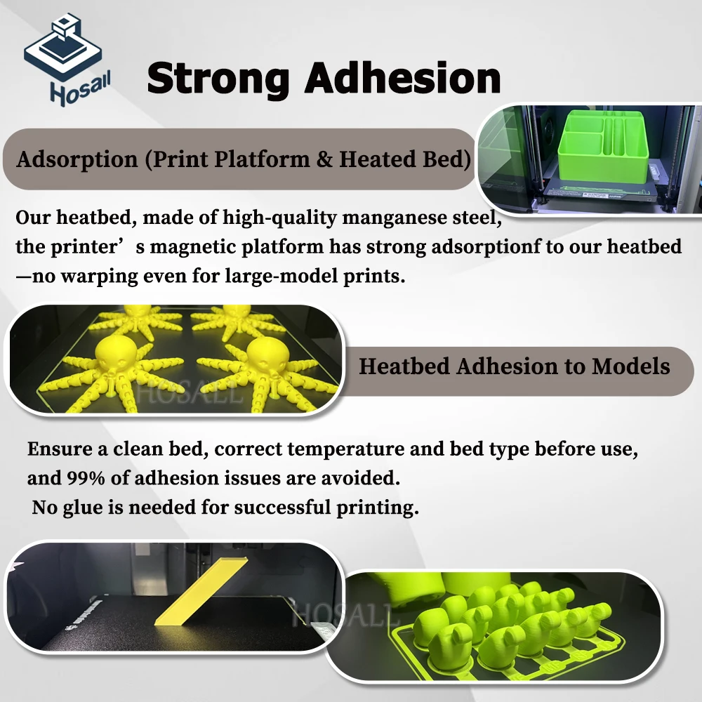 Enhanced PEI Double-Sided Textured and Smooth Plate - No Glue Needed, Warp-Free & Strong Adhesion