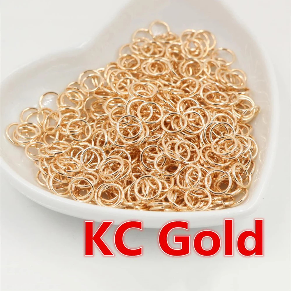 Bulk Pack of Metal Open Jump Rings for Jewelry Making - 200 Pieces in Various Sizes