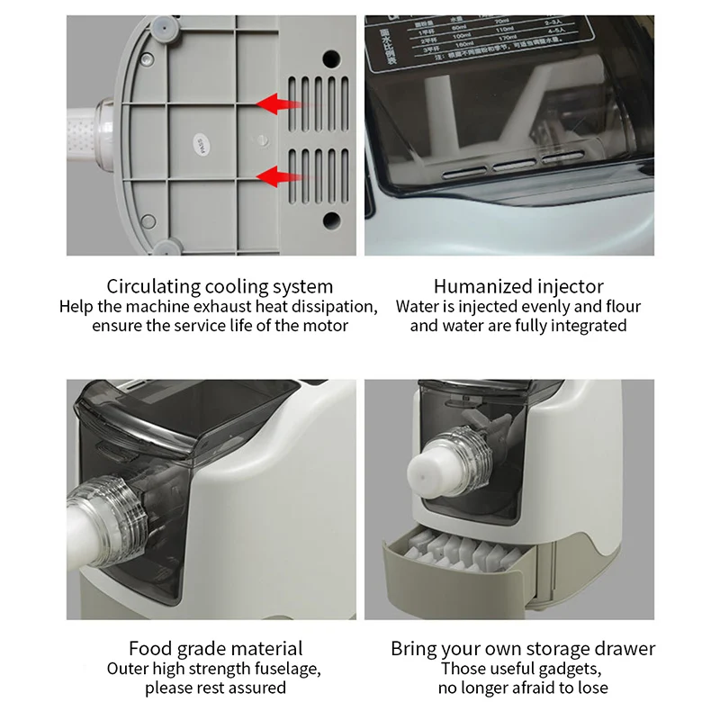 Automatic Noodle Machine Multi functional Household Noodle Pressing Machine and Cutting Pressing Dumpling Peels