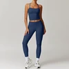 Nude Feel Fitness Suit Sports Set Women's Tracksuit Sexy Yoga Outfits Gym Sportswear Legging And Underwear Workout Clothes Woman 4